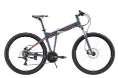 Велосипед Cobra 27.2 HD 2023 20", серый/черный/оранжевый Stark