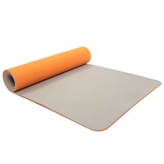 Коврик для йоги Bradex SF 0403 оранжевый/серый 183 см, 6 мм