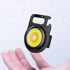 Компактный фонарик брелок 5 см, с магнитом, открывашкой и USB зарядкой Grand Price