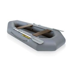 Лодка ПВХ Компакт-280N- НД надувное дно серый цвет упаковка-мешок оксфорд Compakt