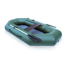 Лодка ПВХ Компакт-220N- НД надувное дно зеленый цвет упаковка-мешок оксфорд Compakt