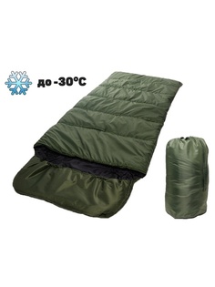 Спальный мешок одеяло армейский туристический зимний KATRAN Орион до -30С хаки