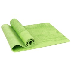 Коврик для йоги Sangh квадраты с размытием green 183 см, 7 мм