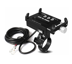 Крепление для телефона на велосипед c USB GUB G-85E