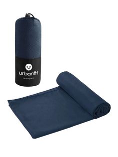 Полотенце спортивное охлаждающее Urbanfit, 70х140, микрофибра, темно-синий