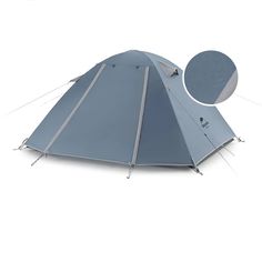 Палатка Naturehike с алюминиевыми дугами, на 2 человека, цвет морской волны, NH18Z033-P