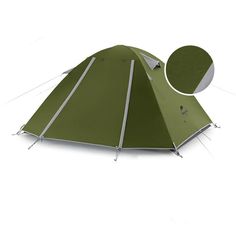 Палатка Naturehike с алюминиевыми дугами, на 3 человека, тёмно-зелёная, NH18Z033-P