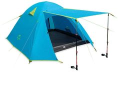Палатка Naturehike с алюминиевыми дугами, на 2 человека, цвет морской волны, NH18Z044-P