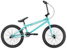 Велосипед STARK Madness BMX 5 (2022), BMX (взрослый), рама 9", колеса 20", бирюзовый/зелен