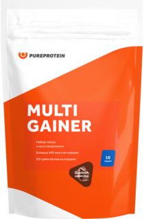 Гейнер PureProtein Multi Gainer, 1000 г, двойной шоколад