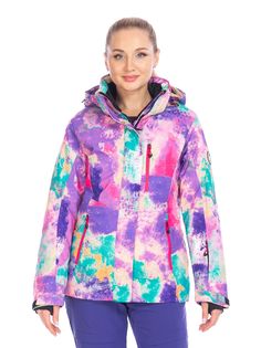 Куртка FORCELAB женская, спортивная, горнолыжная, зимняя, 706622, Фиолетовый, 46