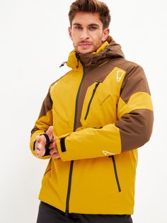 Горнолыжная куртка зимняя, мужская LAFOR, 767053, коричневый, р52