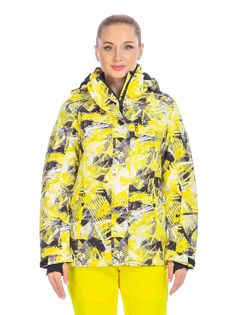 Куртка FORCELAB женская, спортивная, горнолыжная, зимняя, 706622, Желтый, 56