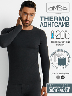 Лонгслив мужской OMSA OmU 1613T Grigio Scuro 48, L
