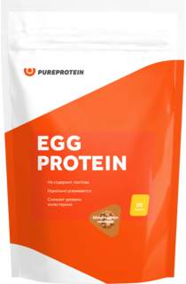 Питание спортивное Pureprotein Egg Protein вкус шоколадное печенье, 600 г
