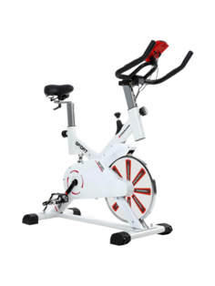 Велотренажер GetActive Wheel ES-7702 для спорта дома, для ног, кардио, до 100 кг, белый