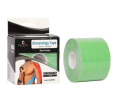 Тейп KinesiologyTape КТ-5500, 5см Х 500 см, зеленый No Brand