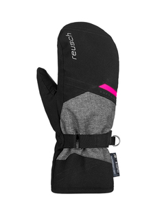 Варежки Reusch Helena R-Tex Xt Mitten Blck/Blck Melang/Pink Glo 8 INCH