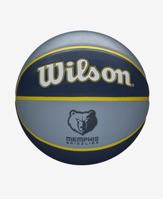 Мяч баскетбольный Wilson NBA Team Tribute Memphis Grizzlies, размер 7, серо-голубой