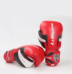 Перчатки для бокса Gingpai Fight Light 10 oz, красные