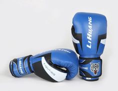Перчатки для бокса Gingpai Fight Light 10 oz, Синий