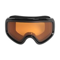 Маска горнолыжная детская White Owl FA-108, оранжевый с черным