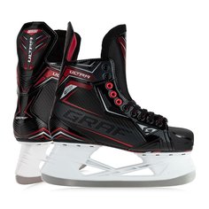 Коньки хоккейные Graf Ultra G1075 черный-красный 41