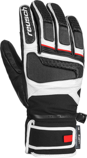 Перчатки Горнолыжные Reusch 2021-22 Profi Sl Black/White/Fire Red (Inch (Дюйм):10)