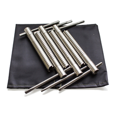Комплект из 6 стальных буров-ввертышей с подвижной ручкой, упакованных в чехол-патронташ Лотос