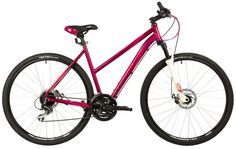 Велосипед STINGER 700C LIBERTY EVO розовый, алюминий, размер 52" 2023