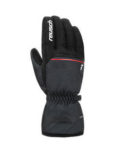 Перчатки Reusch Snow King Blck/Blck Melang/Fire Red (Inch (Дюйм):8)