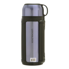 Термос Lock&Lock LHC1426SG для напитков с крышкой-чашкой сапфир золотой 1,5 л