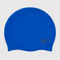 Шапочка для плавания Speedo Plain Molded Silicone Cap blue