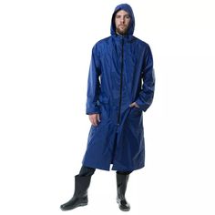 Плащ для рыбалки Waterproof Line Туристический, синий, 44 RU, 170-176