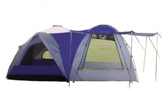 Палатка кемпинговая четырехместная LANYU LY-1706 синий/М5-LANYU-LY-1706-синий