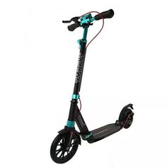 Самокат City Scooter Disk Brake MS-108 черно-бирюзовый Sportsbaby