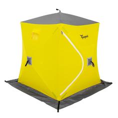 Палатка зимняя Трофей Куб 1,5х1,5 м. желто-серая