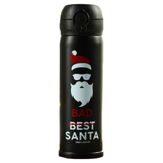 Термос «Bad santa» черный, 500 мл Мастер К.