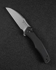 Нож складной туристический охотничий SENCUT Watauga D2 Steel Stonewashed Handle G10 Black