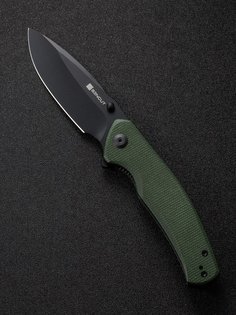 Нож складной охотничий туристический SENCUT Slashkin D2 Steel Green Canvas Micarta