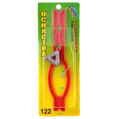 Оснастка СОМ 1шт №122 с 1м поводком,груз Треугольник с шипами 84гр, крючок 1/0, арт 091.03 Зимородок