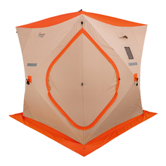 Палатка зимняя Premier Fishing Куб 2х2 м оранжево-коричневая