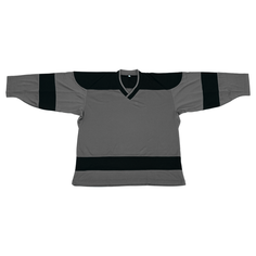 Хоккейная майка ВОЛНА (сетка) JR (N2 / 42 / темно-серый-черный)