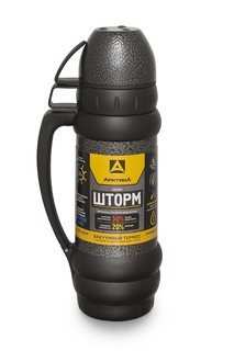 Термос Арктика классический узкое горло 1000мл черный