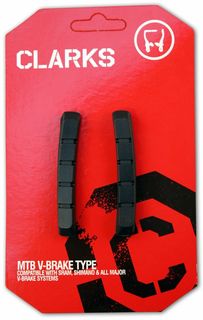 Тормозные резинки сменные для V-брэйк CP501 SHIMANO/SRAM-совмест. черные СLARKS Clarks