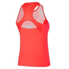 Mizuno PRINTED TANK (W) Майка теннисная женская Коралловый/Голубой S