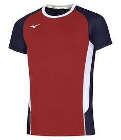 Футболка волейбольная Mizuno Premium High Kyu Tee, красный, S INT