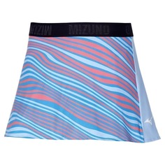 Mizuno FLYING SKIRT (W) Юбка теннисная женская Голубой/Синий/Оранжевый XS