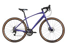 Велосипед Stark Gravel 700.1 D 2023 фиолетовый-черный 18"