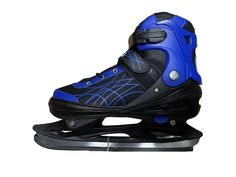 Коньки хоккейные NoBrand konros 1 синий 35; 38